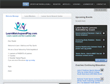Tablet Screenshot of learnmatchupandplay.com